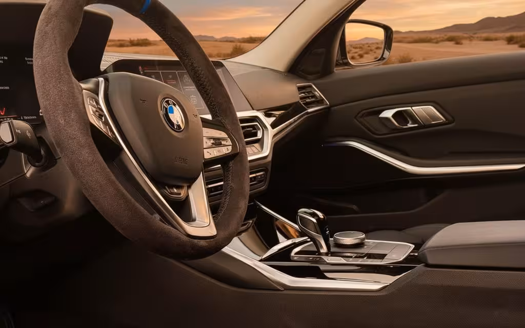 Bmw 320 2022 interior view showing trim – rental in Dubai