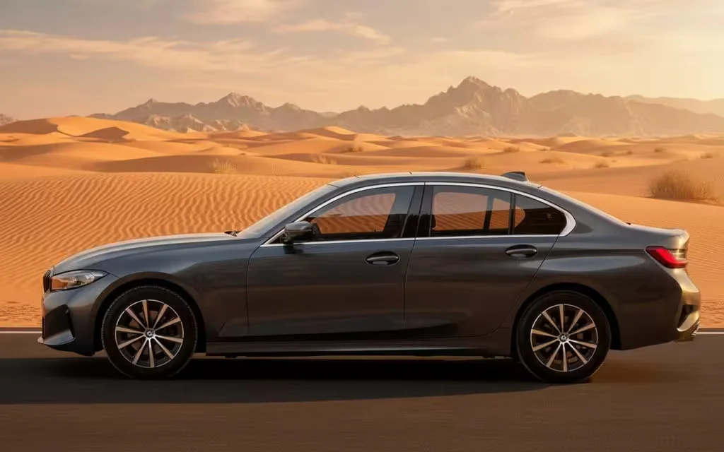 Bmw 320 2022 leather seats and cabin – rental in Dubai