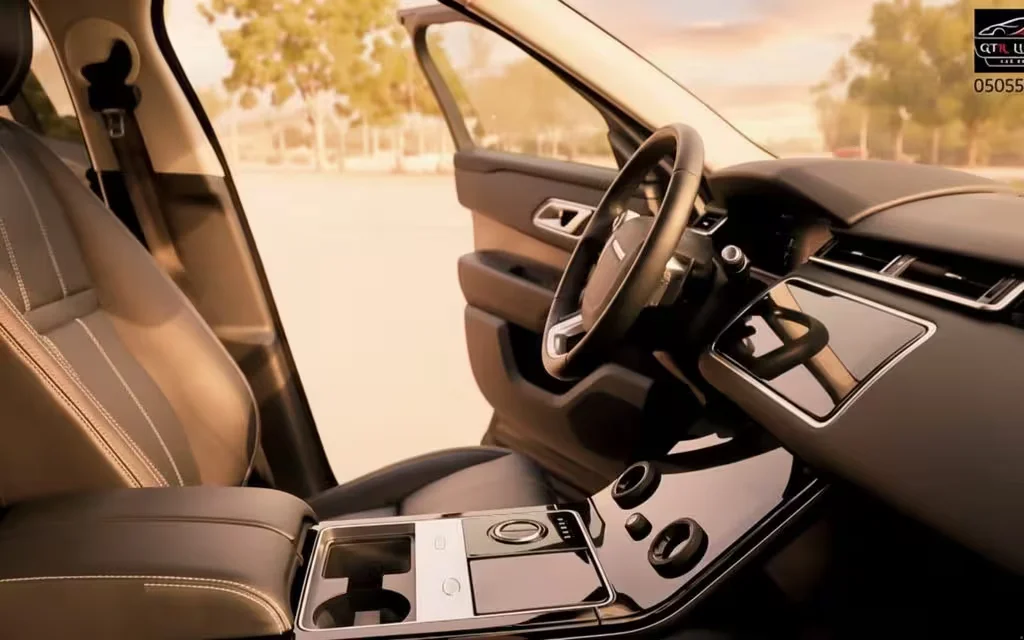 LandRover RangeRoverVelar 2020 interior view showing trim – rental in Dubai