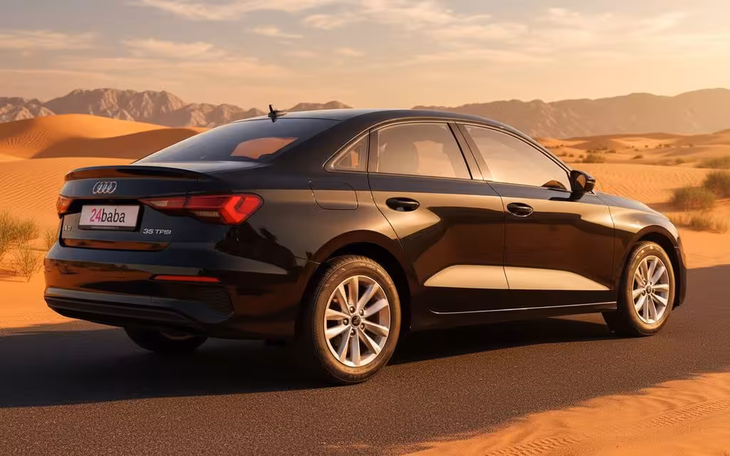 Audi A3 2022 Black side profile