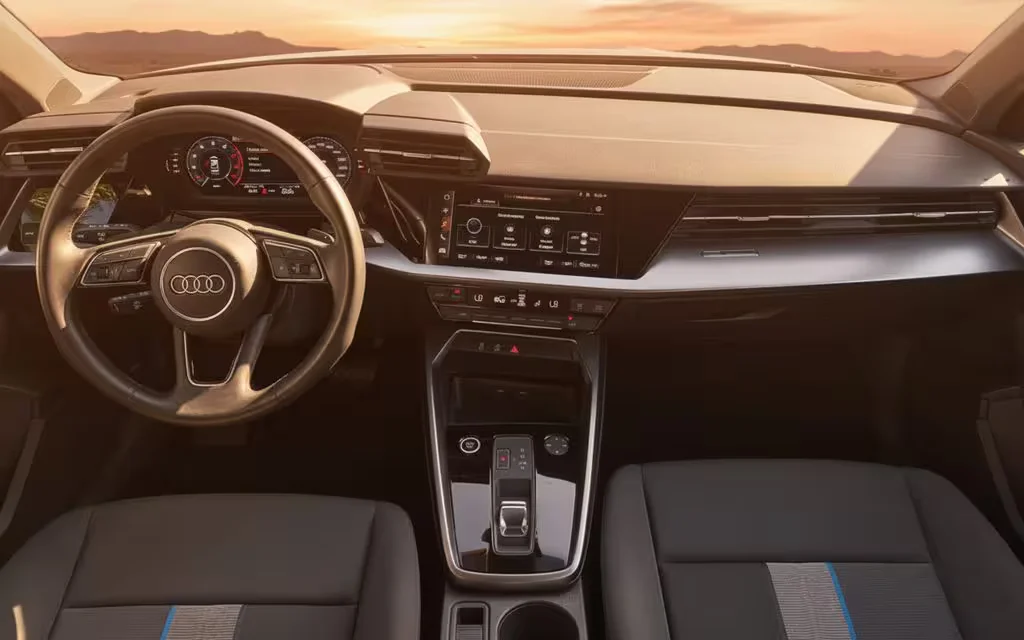Audi A3 2022 dashboard and infotainment