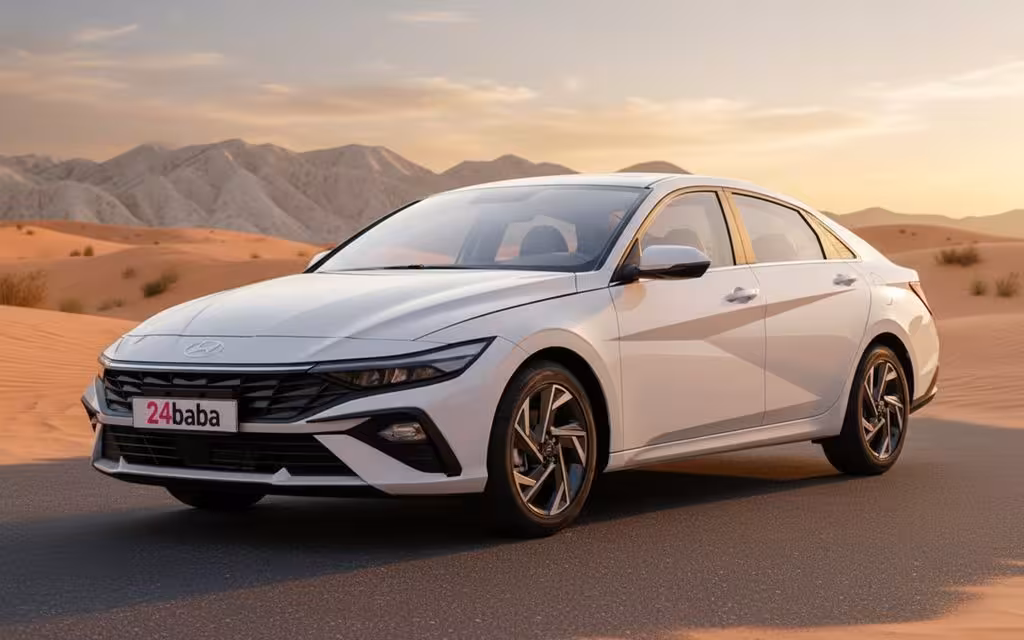 Hyundai Elantra 2025 White cover image – rental in Dubai