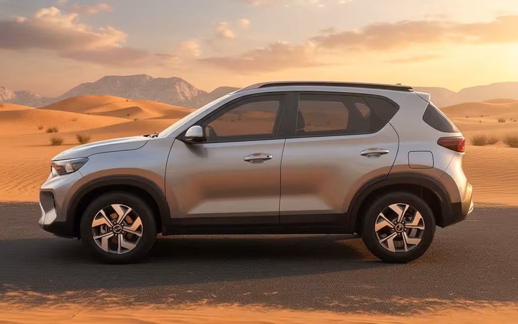 Kia Sonet 2024 Grey side profile