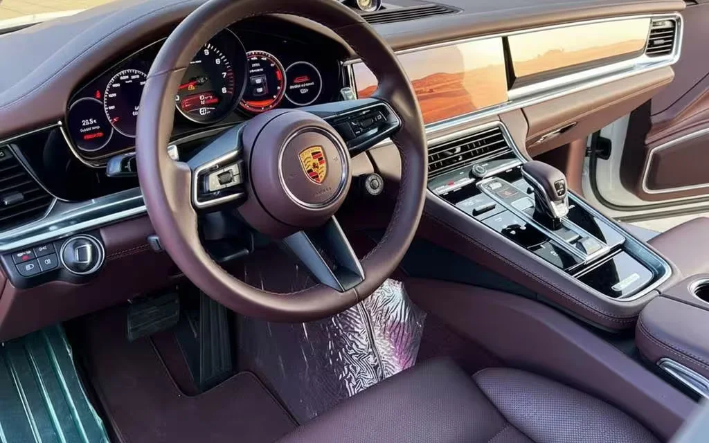 Porsche Panamera 2023 interior view showing trim