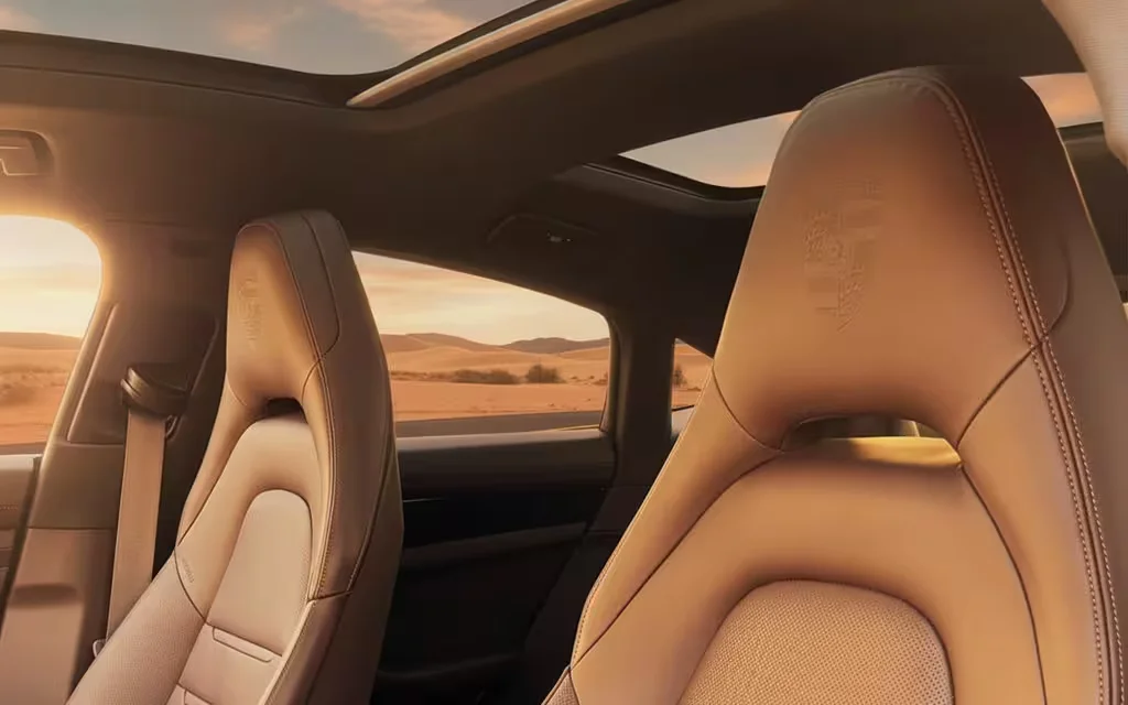 Porsche Panamera 2023 leather seats and cabin