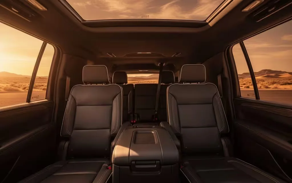 Gmc Yukon 2023 leather seats and cabin – rental in Dubai