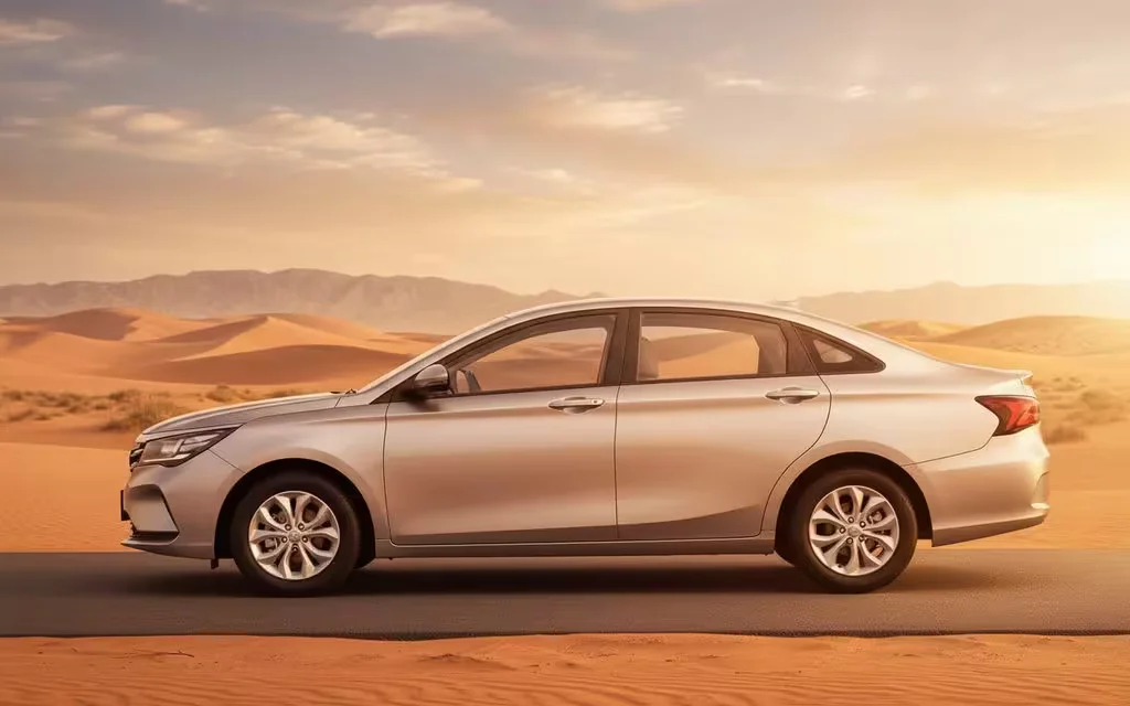 Gac Ga4 2023 Silver side profile – rental in Dubai