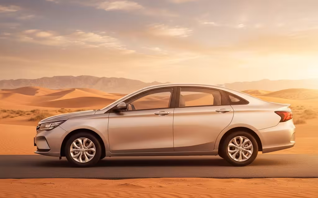 Gac Ga4 2023 Silver side profile – rental in Dubai