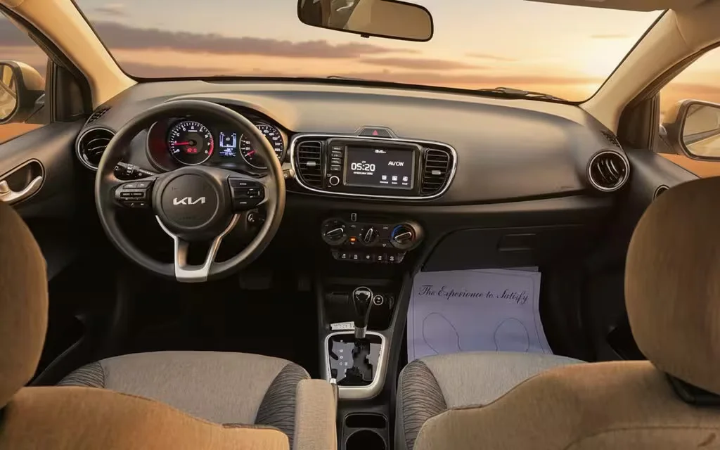 Kia Pegas 2024 dashboard and infotainment