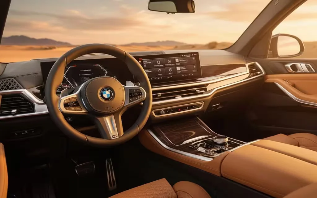 Bmw X5 2024 dashboard and infotainment – rental in Dubai