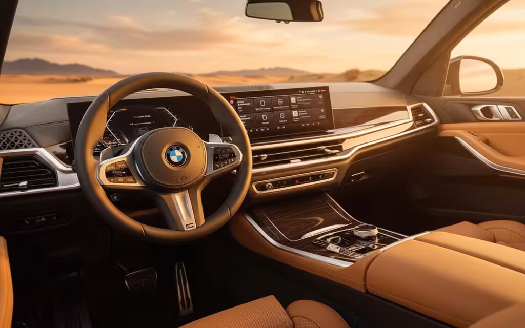 Bmw X5 2024 dashboard and infotainment – rental in Dubai