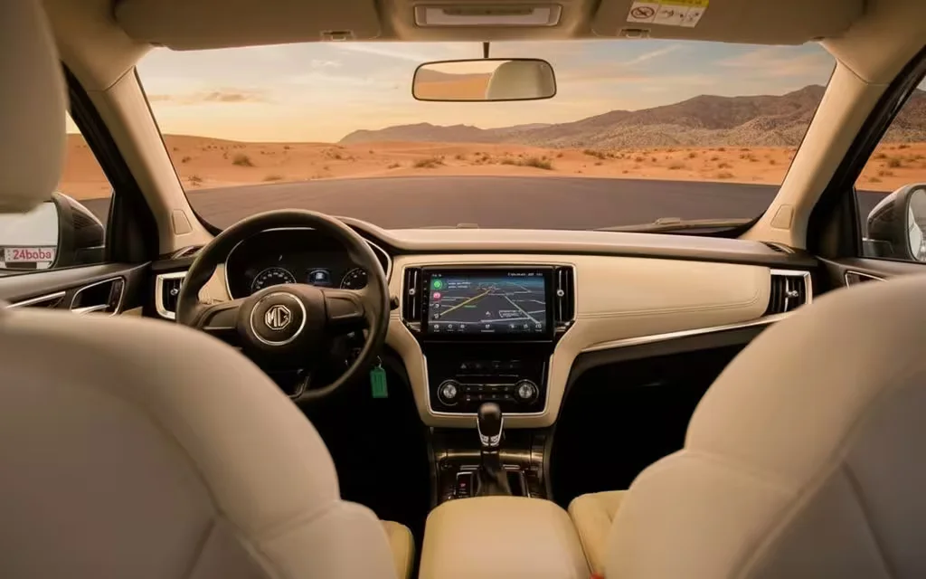 Mg Rx5 2024 interior view showing trim – rental in Dubai