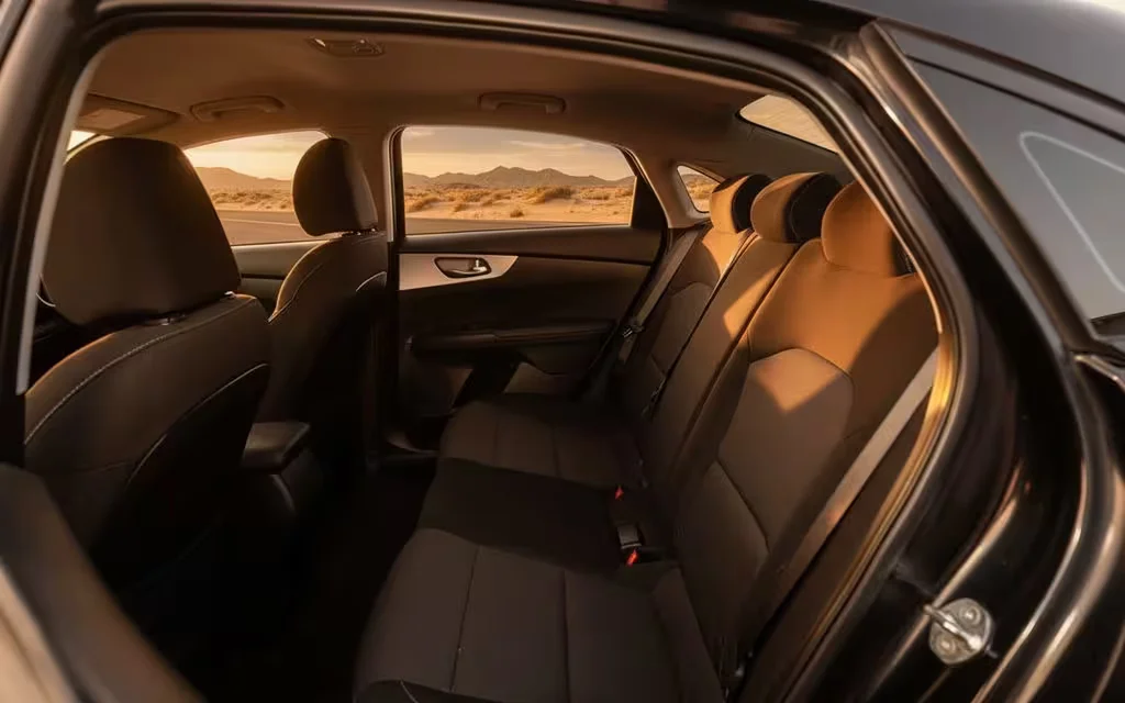 Kia Forte 2024 leather seats and cabin – rental in Dubai