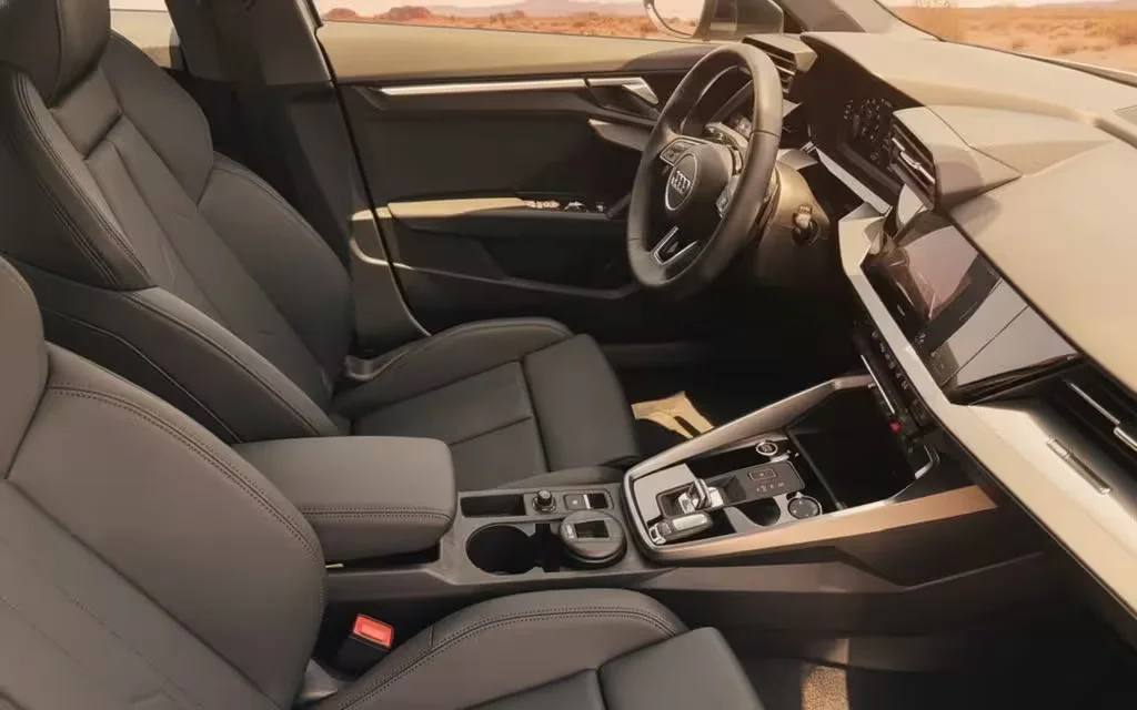 Audi A3 2024 interior view showing trim