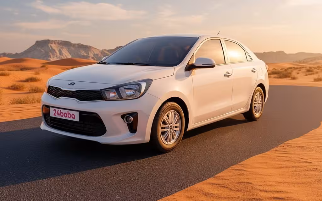 Kia Pegas 2025 White side profile