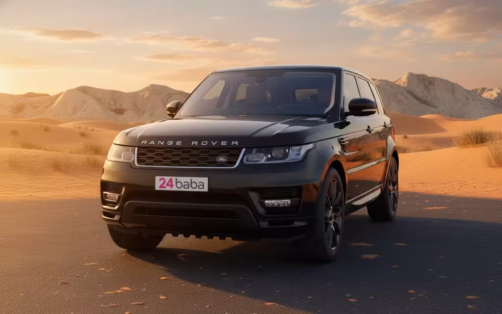 LandRover RangeRoverSport 2021 Black cover image – rental in Dubai