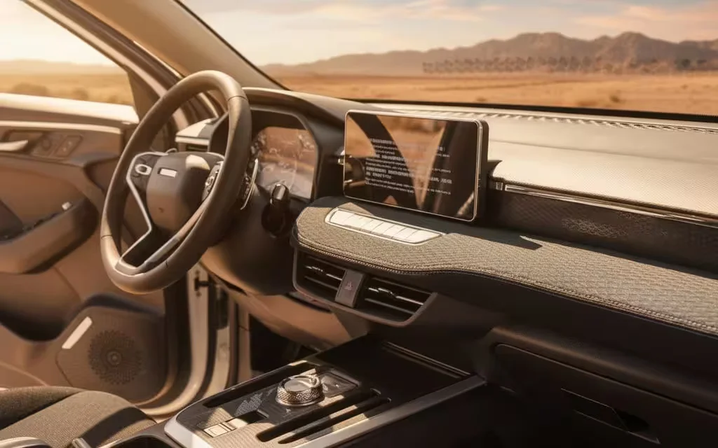 Haval Jolion 2024 dashboard and infotainment – rental in Dubai