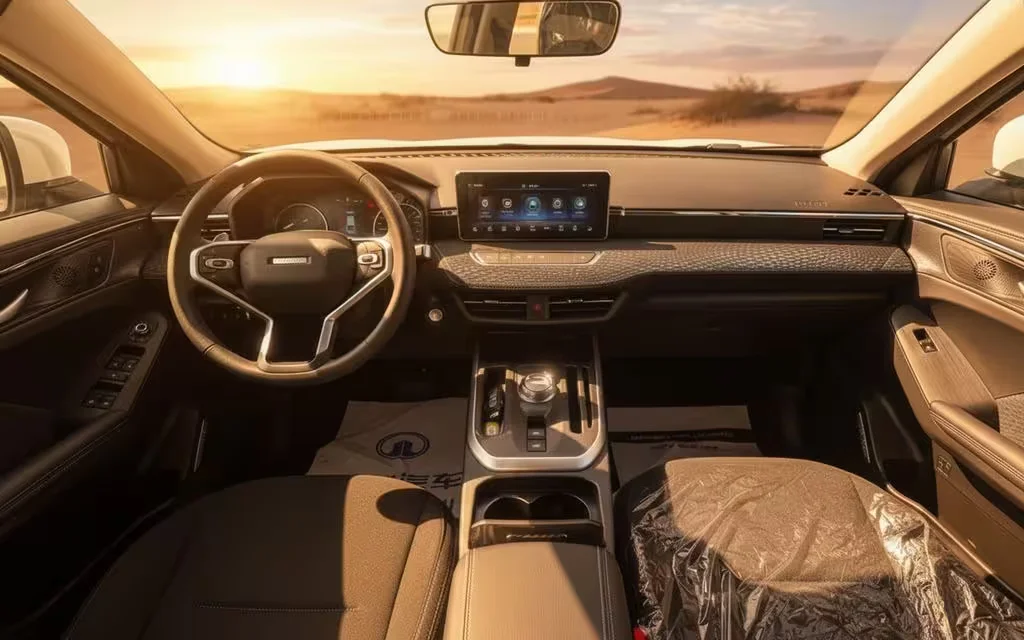 Haval Jolion 2024 interior view showing trim – rental in Dubai