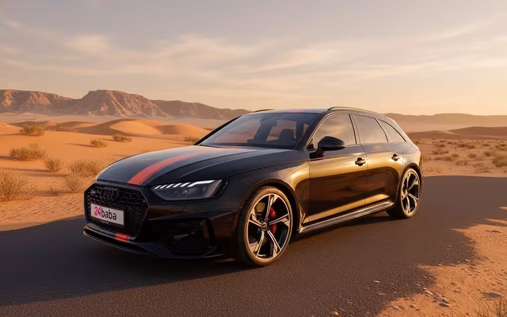 Audi Rs4 2025 Black cover image – rental in Dubai