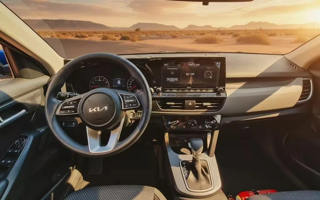Kia Seltos 2022 dashboard and infotainment