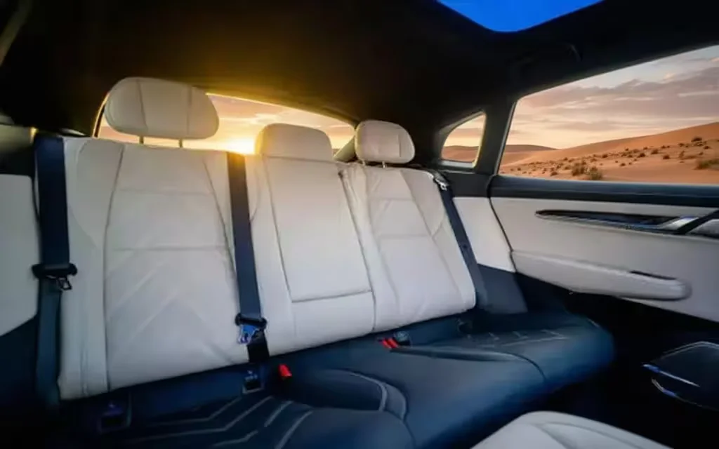 Zeekr 001 2024 leather seats and cabin – rental in Dubai