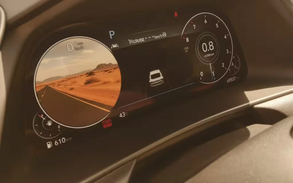 Hyundai Sonata 2021 dashboard and infotainment – rental in Dubai