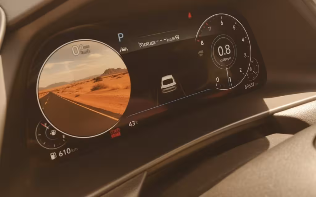 Hyundai Sonata 2021 dashboard and infotainment – rental in Dubai