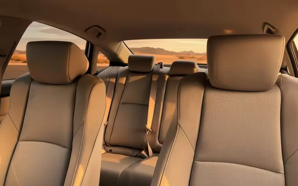 Honda Accord 2022 leather seats and cabin – rental in Dubai