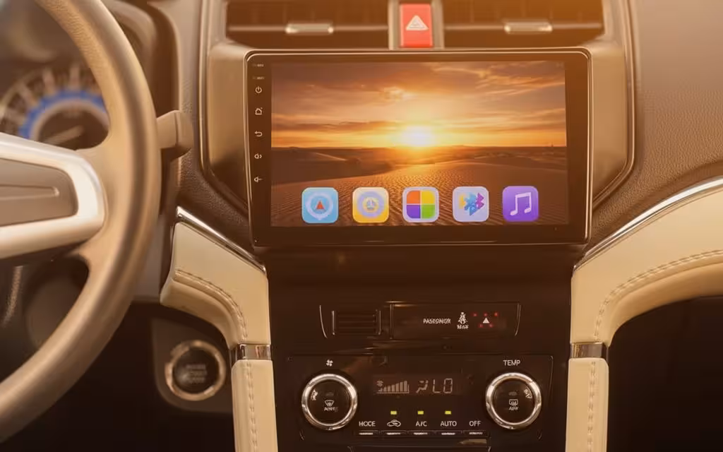 Toyota Rush 2024 interior view showing trim – rental in Dubai