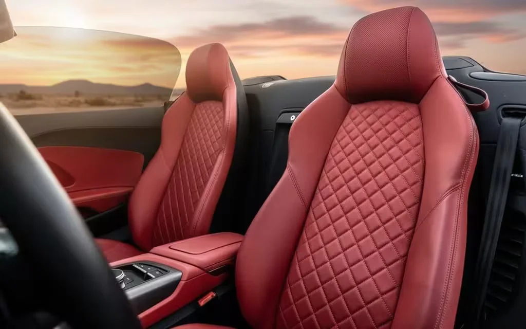 Audi R8 2024 leather seats and cabin