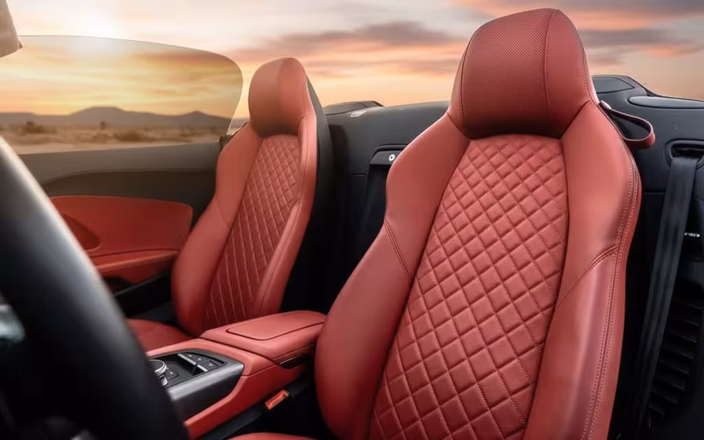 Audi R8 2024 leather seats and cabin