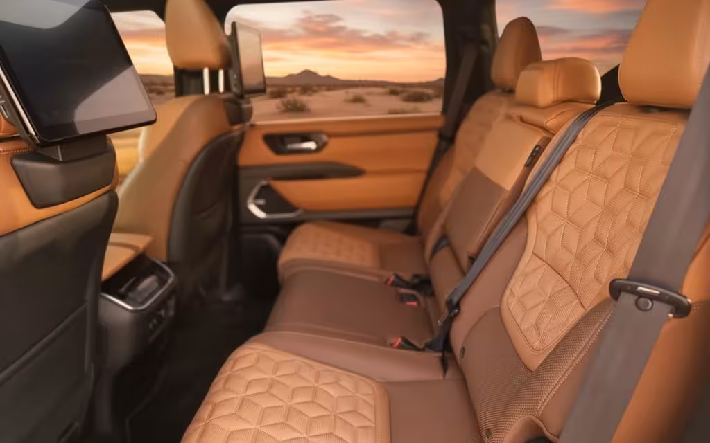 Nissan Patrol 2025 leather seats and cabin – rental in Dubai