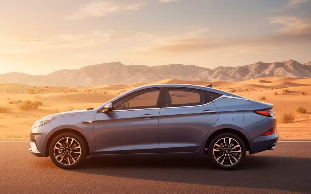 Jac J7 2022 Grey side profile – rental in Dubai