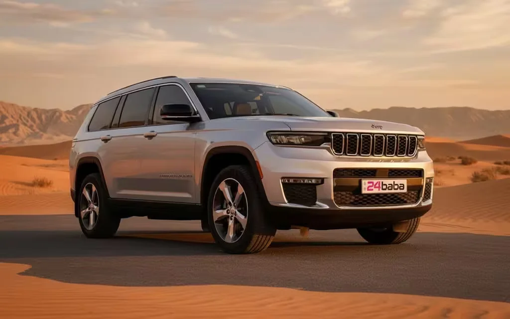 Jeep GrandCherokee 2023 alloy wheel close up – rental in Dubai