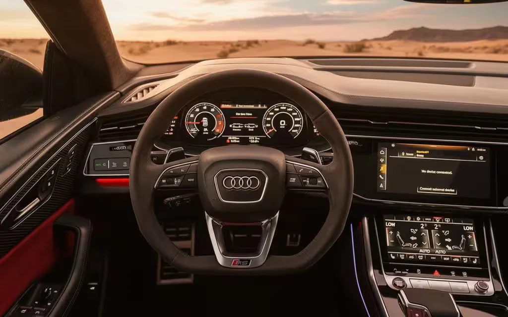 Audi RsQ8 2021 dashboard and infotainment