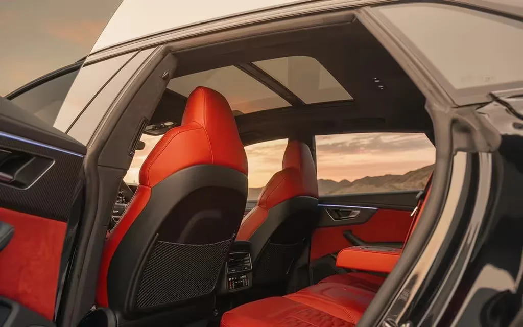 Audi RsQ8 2021 interior view showing trim