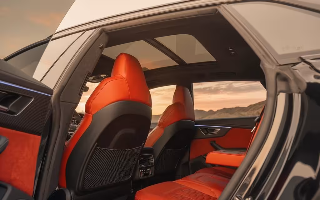 Audi RsQ8 2021 interior view showing trim