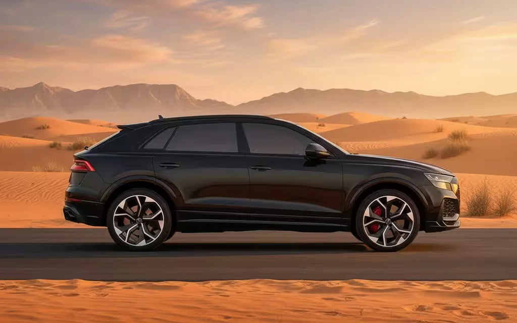 Audi RsQ8 2021 Black side profile