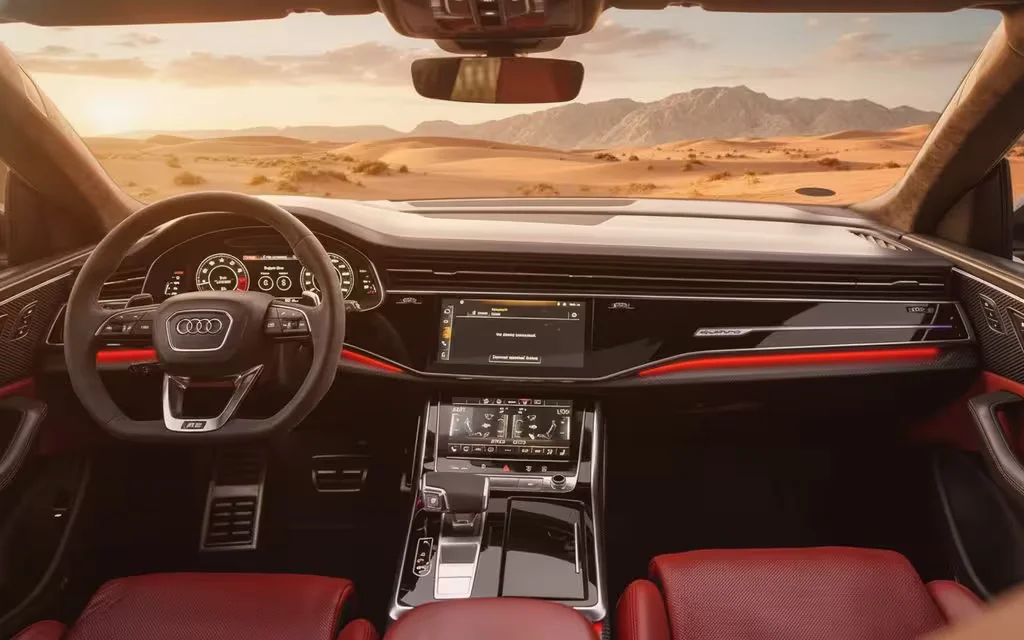 Audi RsQ8 2021 dashboard and infotainment
