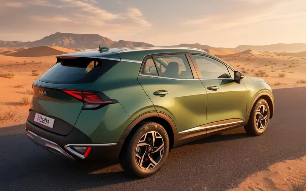 Kia Sportage 2024 Green side profile