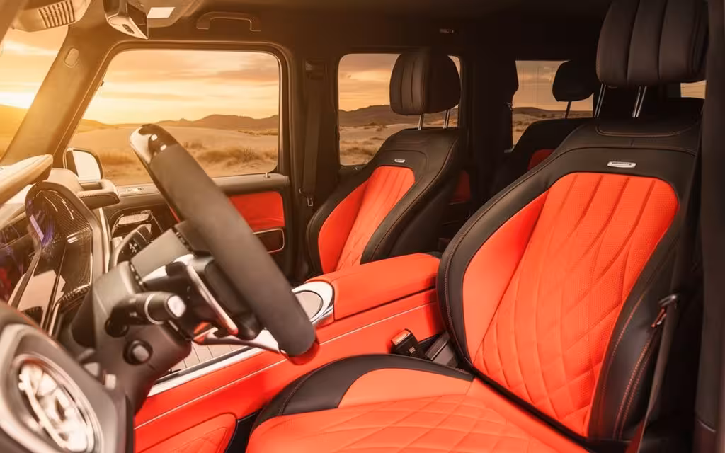 Mercedes G63 2025 leather seats and cabin