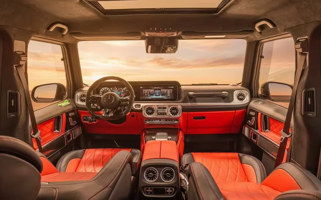 Mercedes G63 2025 interior view showing trim