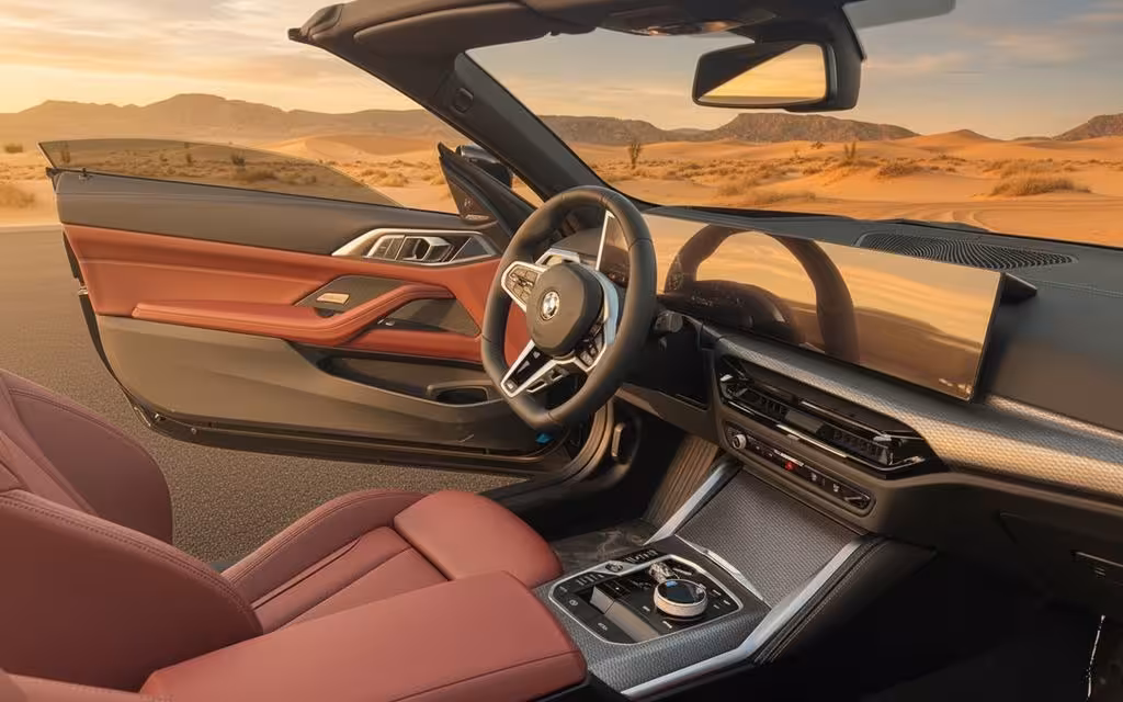 Bmw 420 2025 interior view showing trim – rental in Dubai