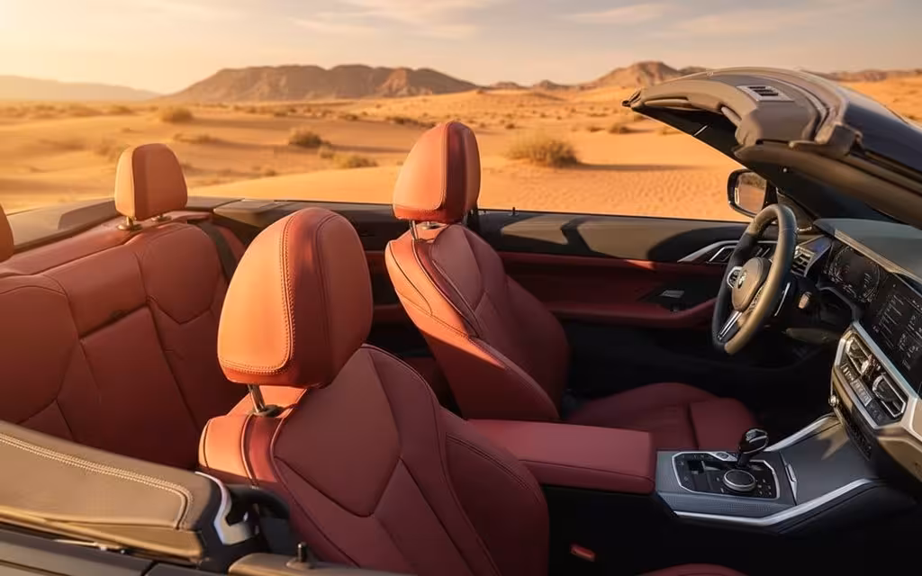 Bmw 420 2022 leather seats and cabin – rental in Dubai