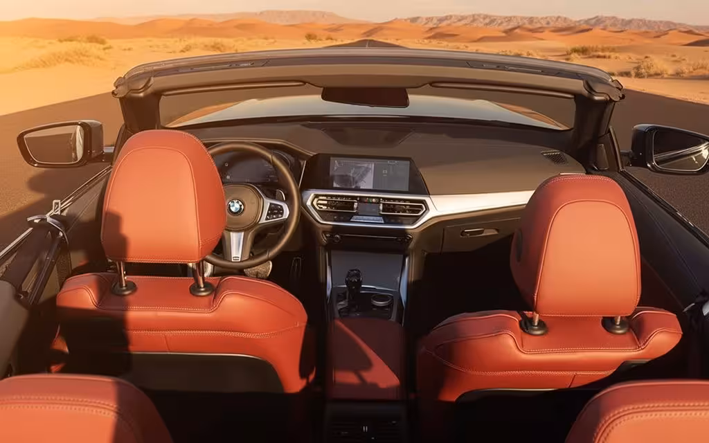 Bmw 420 2022 leather seats and cabin – rental in Dubai