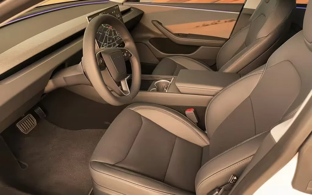 Tesla Model3 2024 leather seats and cabin – rental in Dubai