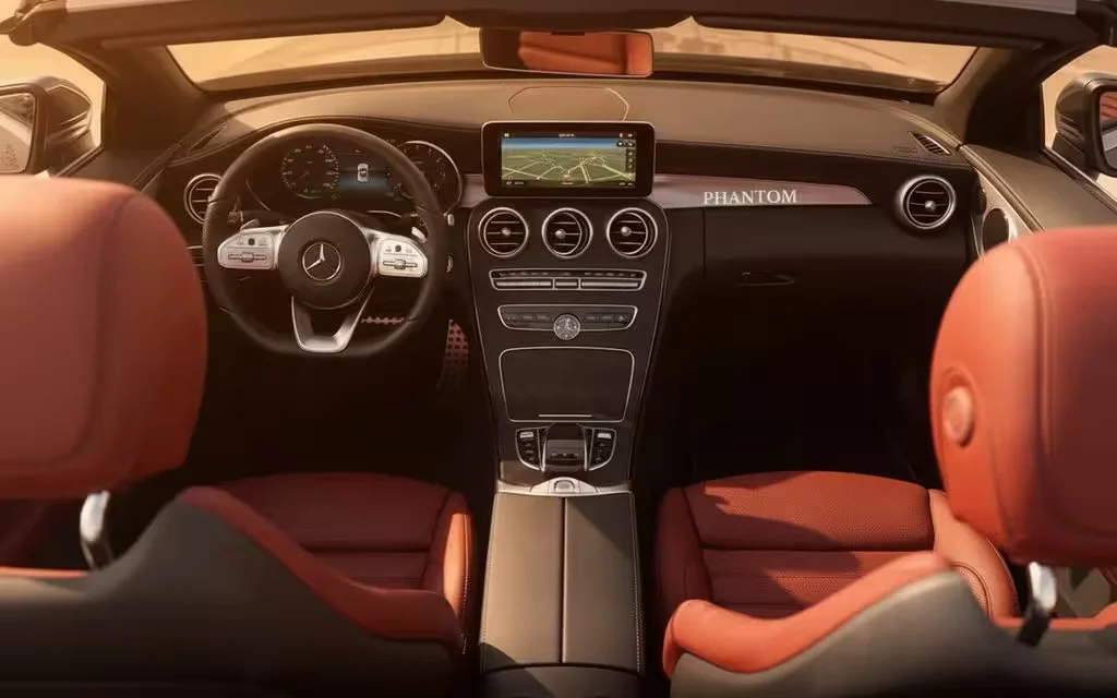 Mercedes C200 2021 interior view showing trim