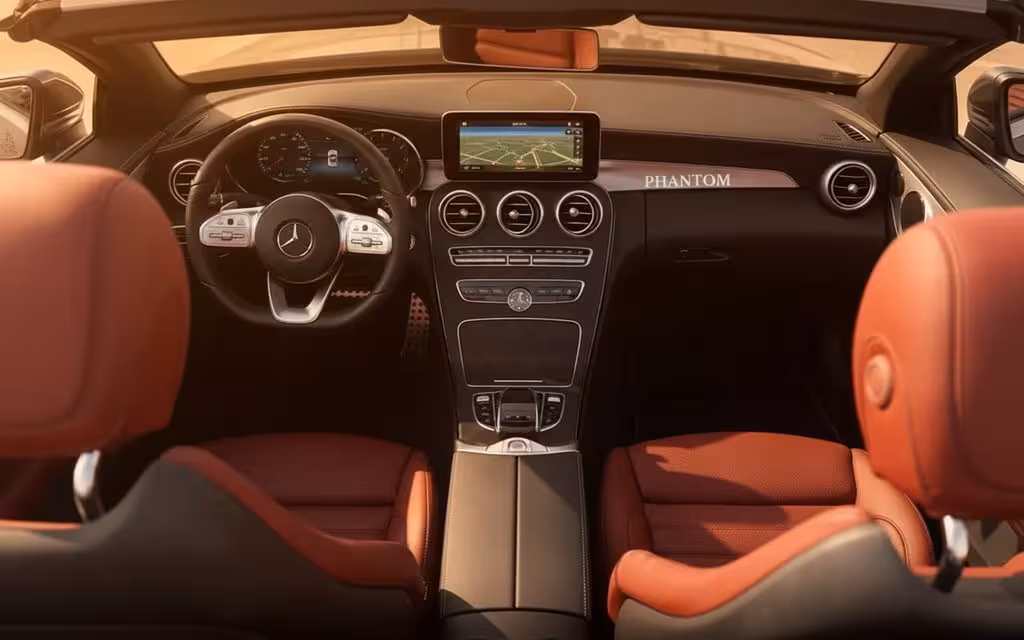 Mercedes C200 2021 interior view showing trim