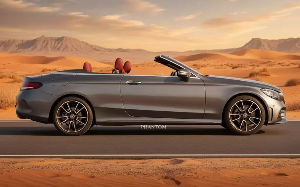 Mercedes C200 2021 Silver side profile