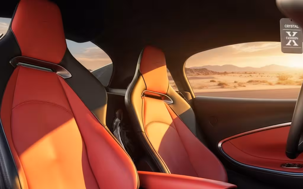 Mclaren Artura 2025 leather seats and cabin – rental in Dubai